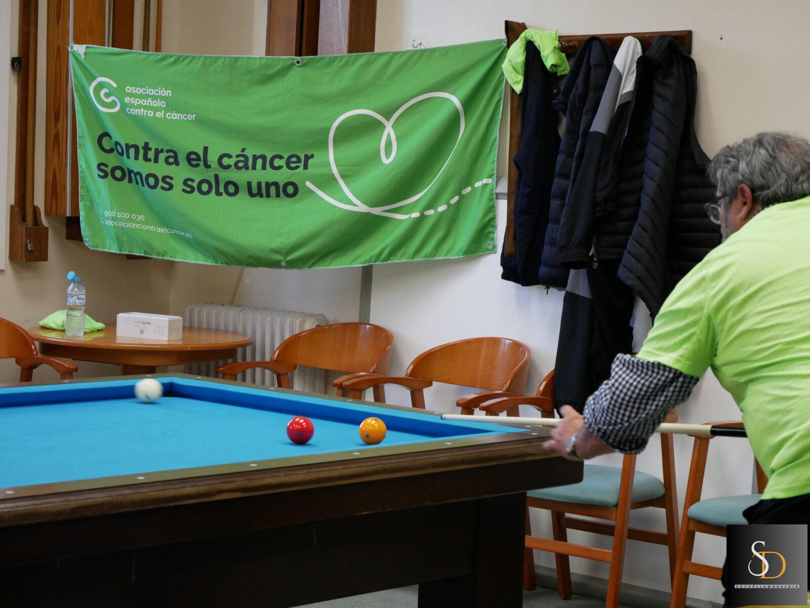 El campeonato de billar solidario avanza a su segunda fase con la final prevista para el 26 de abril