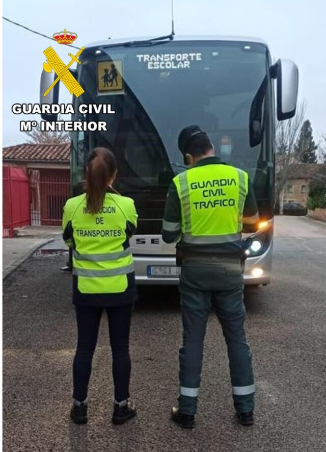 Denunciado un conductor de transporte escolar por dar positivo en drogas en un control en Ciudad Real