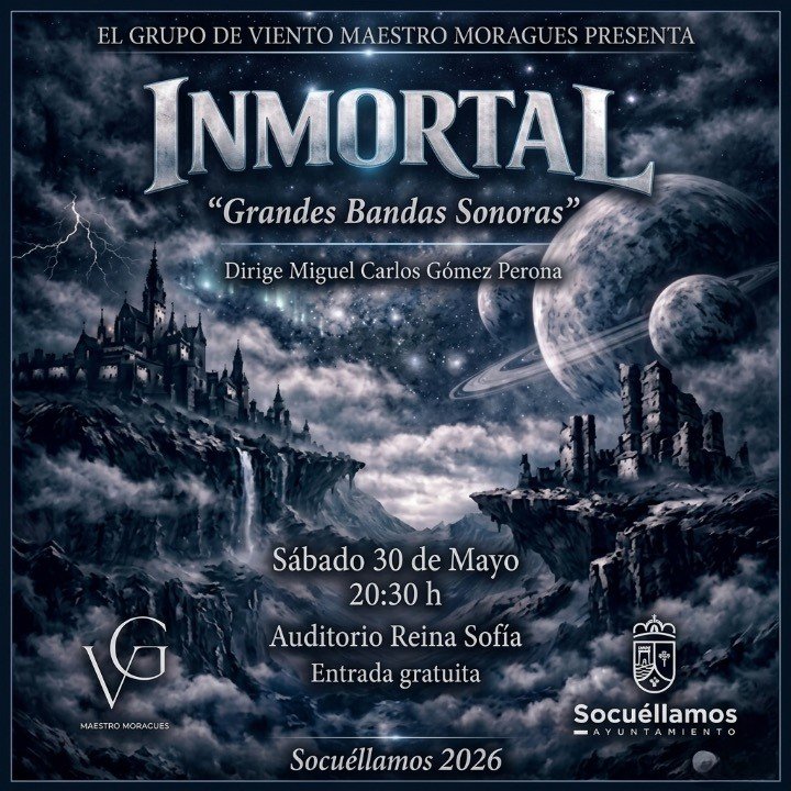 El Grupo de Viento Maestro Moragues celebrará el Día de la Región con el concierto “Inmortal”
