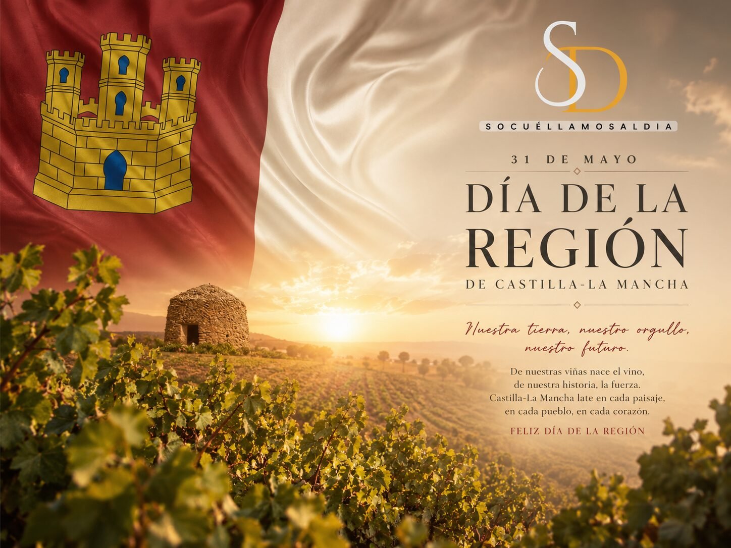 El calor seguirá marcando este domingo del Día de Castilla-La Mancha con una jornada casi idéntica a la de ayer