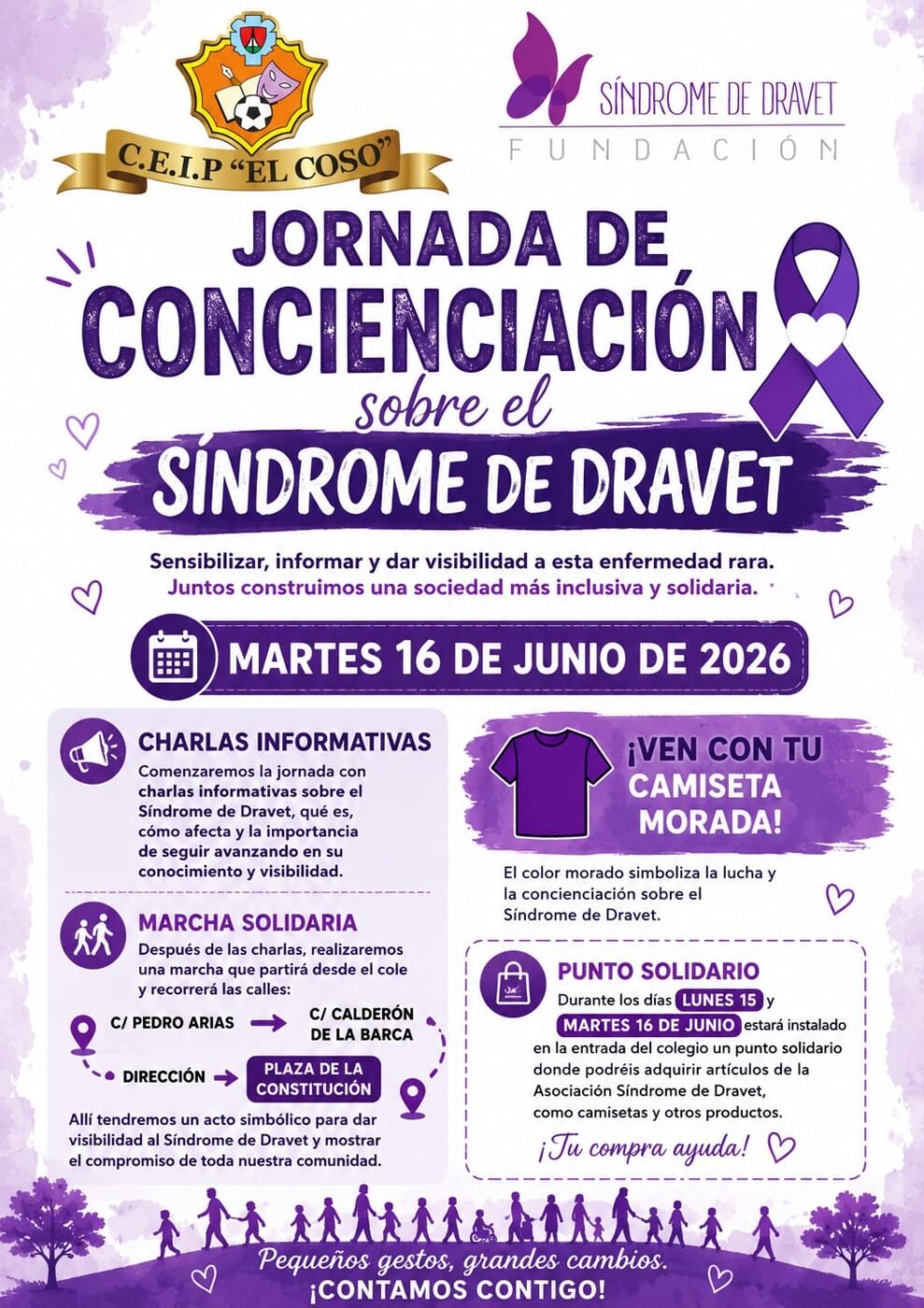 El CEIP El Coso celebra una jornada de concienciación sobre el Síndrome de Dravet