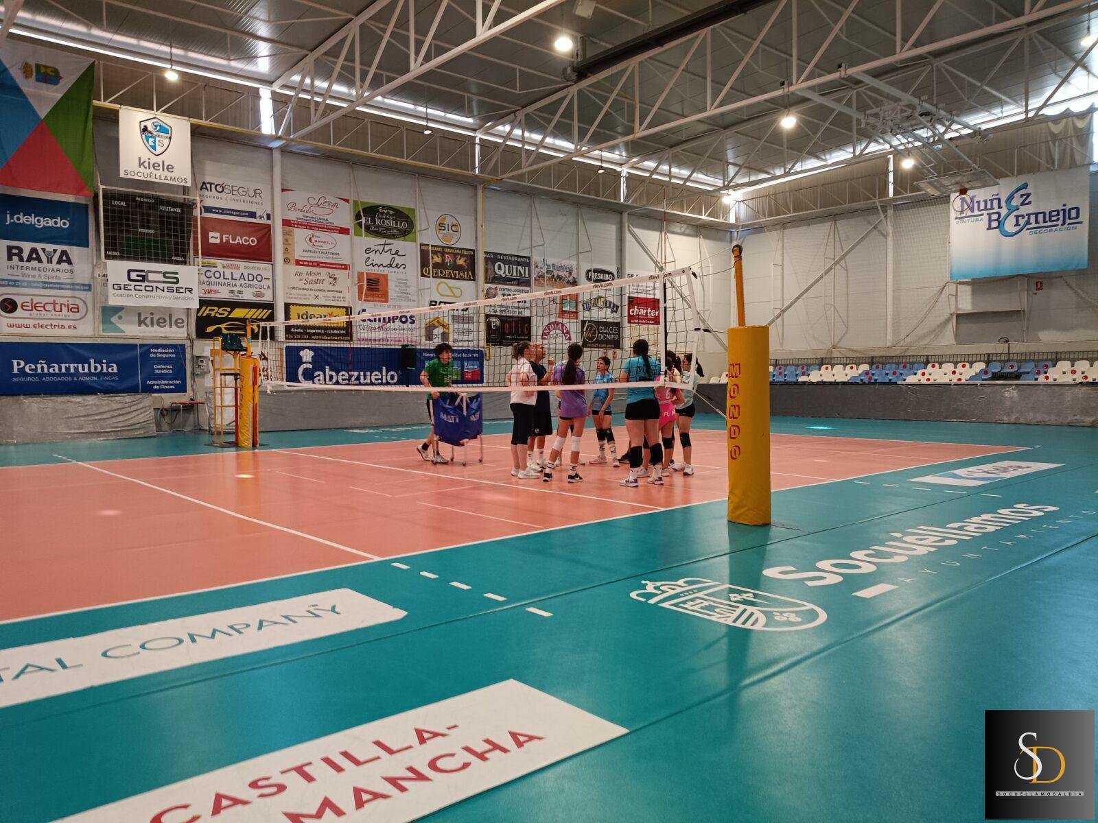 El equipo alevín del Kiele Socuéllamos ultima su preparación para la Copa de España de Voleibol