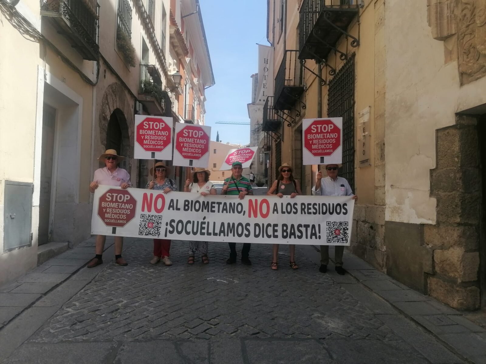 La plataforma Stop Biometano y Residuos Médicos de Socuéllamos participa en la manifestación regional celebrada en Cuenca