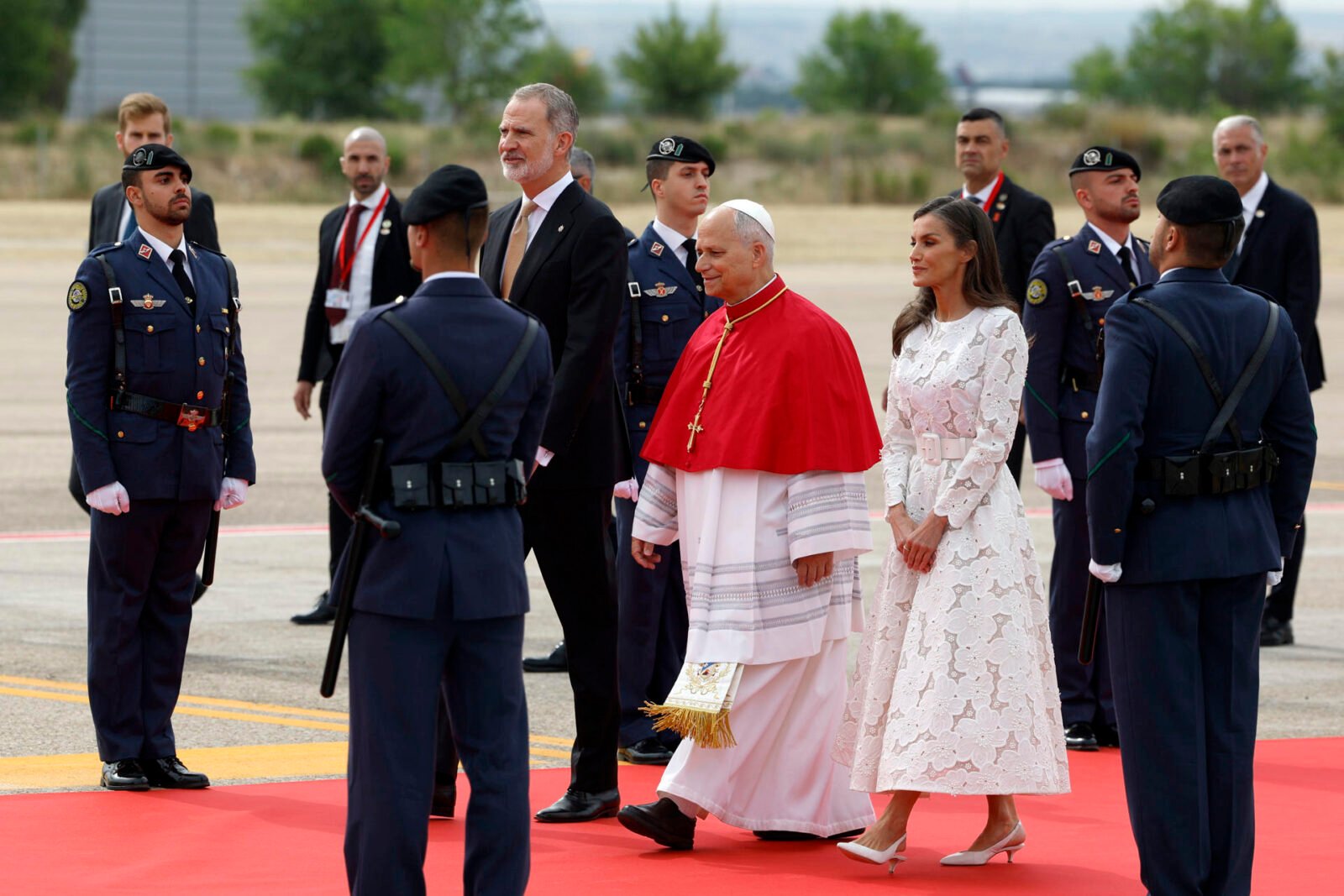 El Papa León XIV ha llegado a Madrid y ha pronunciado su primer discurso institucional en el Palacio Real