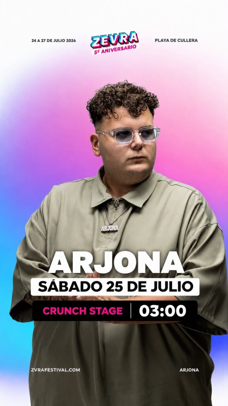 El DJ socuellamino Arjona actuará en el Zevra Festival de Cullera