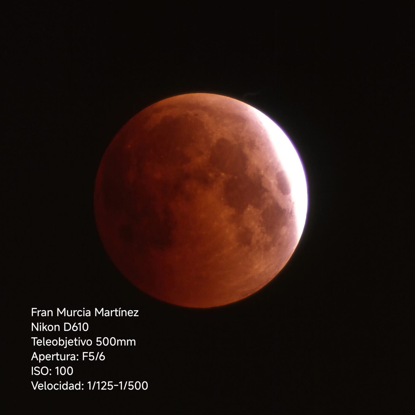 El eclipse parcial de Luna deja una espectacular imagen desde Socuéllamos