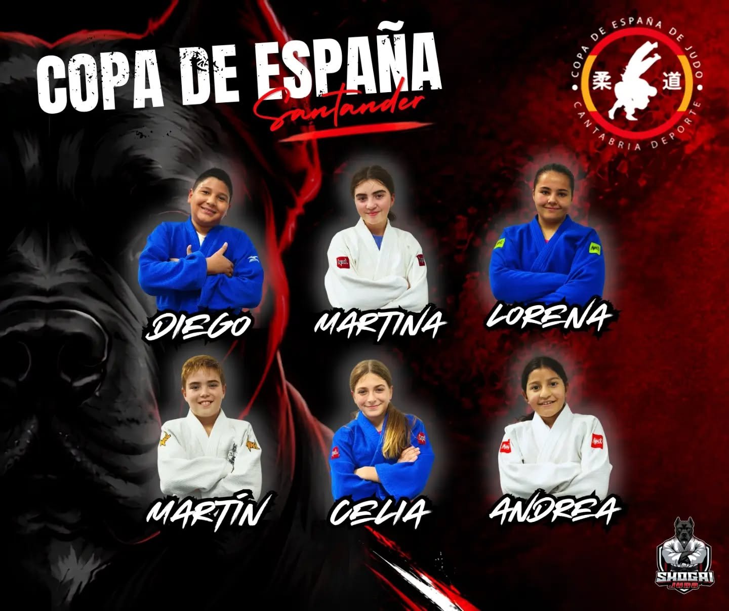 Seis judokas del Shogai Judo viajan a Santander para disputar la Copa de España